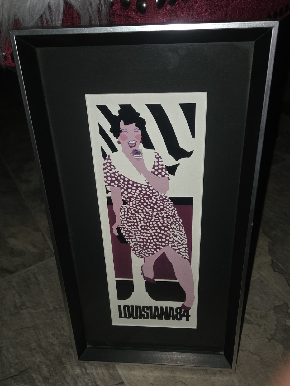 Vintage 1984 Louisiana World’s Fair Framed Image - New Orleans Expo Art